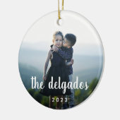 ファミリ名オーバーレイ |写真 セラミックオーナメント (左)