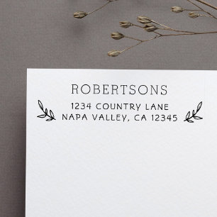 ファミリ名カスタム差出人住所 ラバースタンプ