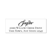 ファミリ名カスタム文字アドレス自筆スタンプ セルフインキングスタンプ (デザイン)