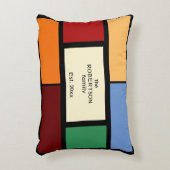 ファミリ名ジオメトリブロック（色が赤いオレンジ） アクセントクッション (正面(垂直))