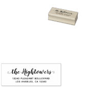 ファミリ名スクお洒落リプトのスワップ差出人住所 ラバースタンプ (押印)