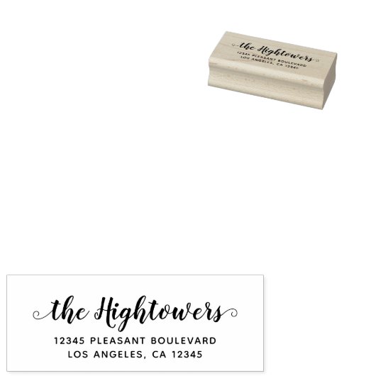 ファミリ名スクお洒落リプトのスワップ差出人住所 ラバースタンプ (押印)