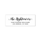 ファミリ名スクお洒落リプトのスワップ差出人住所 ラバースタンプ (インプリント)