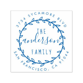 ファミリ名スク素朴リプトとリース差出人住所 セルフインキングスタンプ