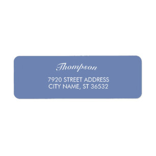 ファミリ名スタイリッシュブルーグレー ラベル