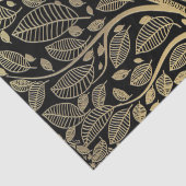 ファミリ名ツリー黒い金ゴールド葉デコページ 薄葉紙 (詳細)