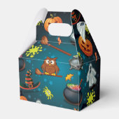 ファミリ名ハロウィーンパターパーソナライズされたン フェイバーボックス (裏面サイド)