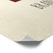 ファミリ名パーソナライズされたウォールアート ポスター (角)