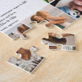 ファミリ名フォトコラージュおもしろい定義 ジグソーパズル (側面)