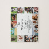 ファミリ名フォトコラージュおもしろい定義 ジグソーパズル (縦)