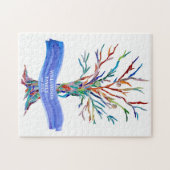 ファミリ名モダンツリー ジグソーパズル (横)