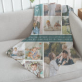 ファミリ名モノグラム | 15フォトコラージュ フリースブランケット