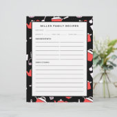 ファミリ名レシピ挿入 |ブラック&レッドキッチン (スタンド正面)