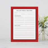 ファミリ名レシピ挿入 |赤と白 (スタンド正面)