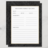 [ファミリ名レシピ]ページ | ヴィンテージブラックフローラ (正面/裏面)