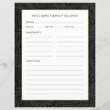 [ファミリ名レシピ]ページ | ヴィンテージブラックフローラ