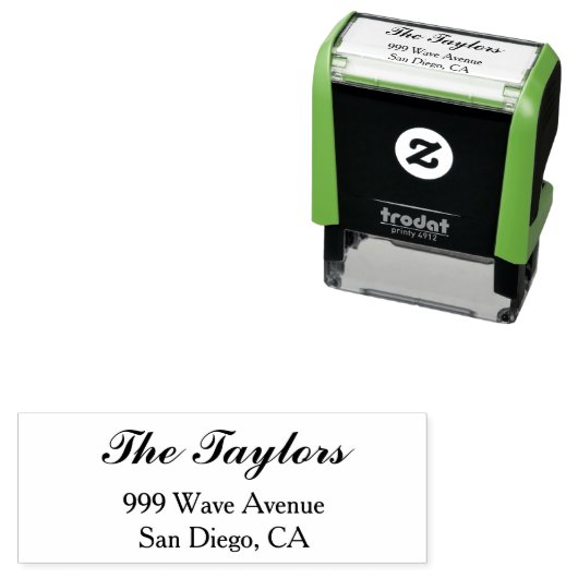 ファミリ名差出人住所自己インク入力スタンプ セルフインキングスタンプ (インサイチュ)