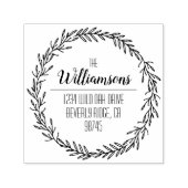 ファミリ名差出人住所自己スタンプ セルフインキングスタンプ (デザイン)