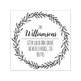 ファミリ名差出人住所自己スタンプ セルフインキングスタンプ