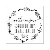 ファミリ名差出人住所 セルフインキングスタンプ (デザイン)