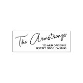 ファミリ名差出人住所 セルフインキングスタンプ (デザイン)