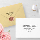 ファミリ名差出人住所Sans Serif モダン セルフインキングスタンプ