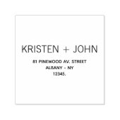 ファミリ名差出人住所Sans Serif モダン セルフインキングスタンプ (デザイン)