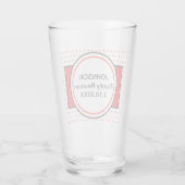 ファミリ名懇親会赤水玉模様 タンブラーグラス (裏面)