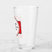 ファミリ名懇親会赤水玉模様 タンブラーグラス (左)