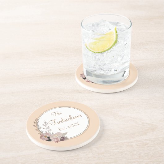 ファミリ名水色フローラ コースター (側面)