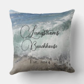 ファミリ名海波装飾用クッション クッション (裏面)