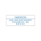 ファミリ名独自の差出人住所4行を作成 セルフインキングスタンプ (デザイン)