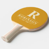 ファミリ名&イニシャルポロストライピングバーカップ 卓球ラケット (正面アングル)