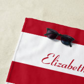 ファミリ名 |カナダメープルリーフカスタム ビーチタオル (インサイチュ)