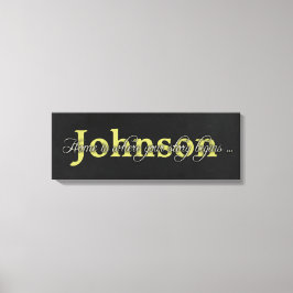 ファミリ名 キャンバスプリント