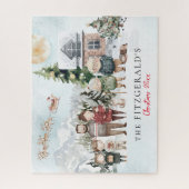 ファミリ名 | キュートファミリーポートレート ジグソーパズル (縦)