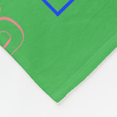 ファミリ名💛 パーソナライズされた Word Cloud フリースブランケット (角)