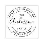 ファミリ名 |ラウンドライブラリブックの作成 セルフインキングスタンプ (デザイン)