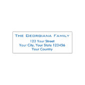 ファミリ名+住所のインク入力スタンプ セルフインキングスタンプ (デザイン)