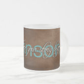 ファミリ名(引用文) フロストグラスマグカップ (正面右)