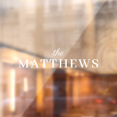 ファミリ名 |玄関ドア白（透明） ウィンドウサイン (シート2)