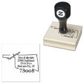 ファミリ名Create Own Oklahoma差出人住所選択 ラバースタンプ (押印)