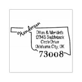 ファミリ名Create Own Oklahoma差出人住所選択 ラバースタンプ (インプリント)