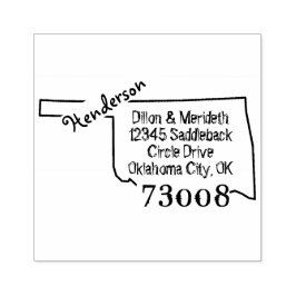 ファミリ名Create Own Oklahoma差出人住所選択 ラバースタンプ