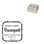 ファミリ名Create Your Own Square差出人住所 ラバースタンプ (押印)