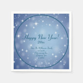 ファミリ団体や組織名を追加Happy New Year 20xx スタンダードカクテルナプキン (正面)