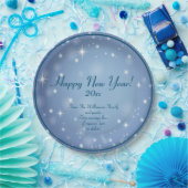 ファミリ団体や組織名を追加Happy New Year 20xx ペーパープレート (パーティー)