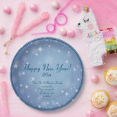 ファミリ団体や組織名を追加Happy New Year 20xx ペーパープレート (パーティー)