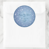 ファミリ団体や組織名を追加Happy New Year 20xx ラウンドシール (バッグ)