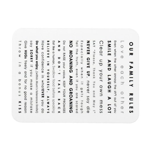 ファミリ境界 マグネット (横)